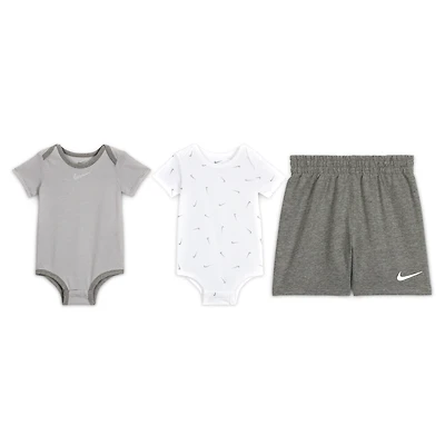 Nike Essentials Baby (0-9M) 3-Piece Striped Swooshfetti Set