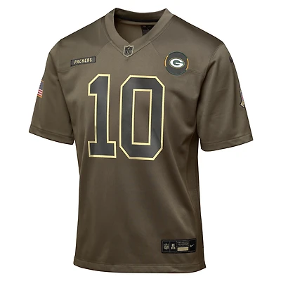 Jordan Love Green Bay Packers Salute to Service Big Kids’ Nike NFL Game Jersey