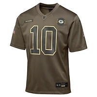 Jordan Love Green Bay Packers Salute to Service Big Kids’ Nike NFL Game Jersey