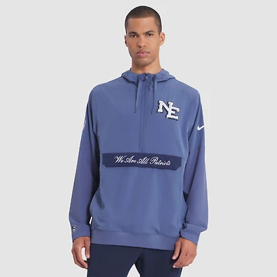 New England Patriots Rivalries Collection Sideline Anorak Men's Nike NFL 1/2-Zip Hooded Jacket