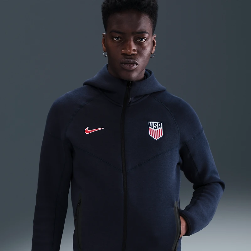 USMNT Tech Windrunner Men's Nike Soccer Fleece Full-Zip Hoodie