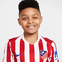 Atlético Madrid 2025/26 Stadium Home Big Kids' Nike Dri-FIT Soccer Replica Jersey