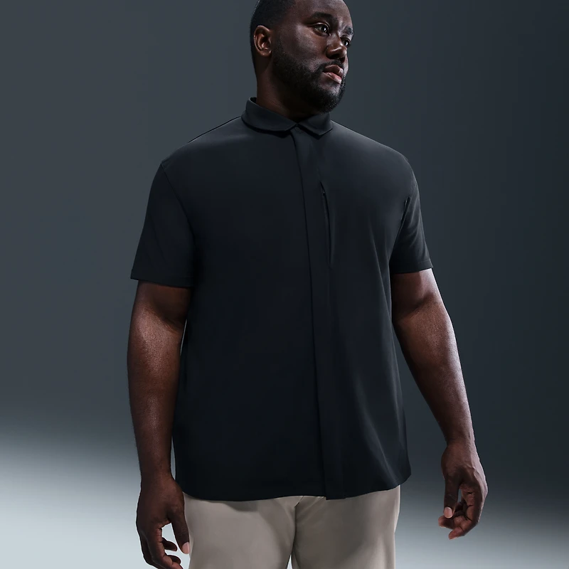 Nike 24.7 PerfectStretch Men's Dri-FIT Short-Sleeve Snap-Down Top