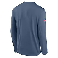 New England Patriots Rivalries Collection Sideline Legend Small Logo Men's Nike Dri-FIT NFL Long-Sleeve T-Shirt