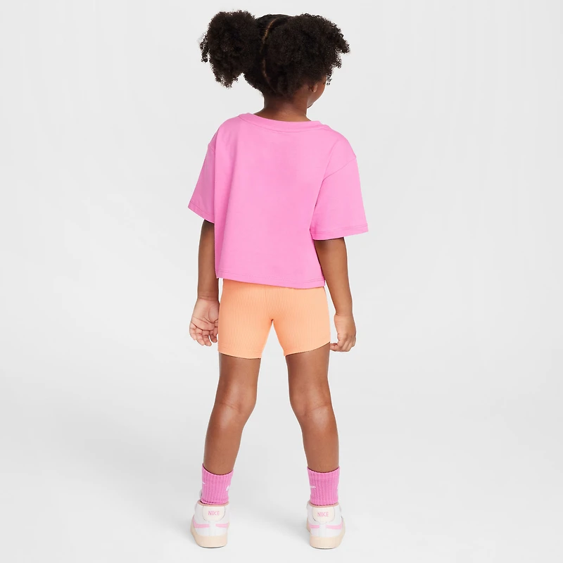 Nike Toddler Wild Flower Boxy T-Shirt and Shorts Set