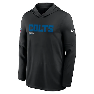Indianapolis Colts Pure Fury Sideline Men's Nike Dri-FIT NFL Long-Sleeve Hooded Top