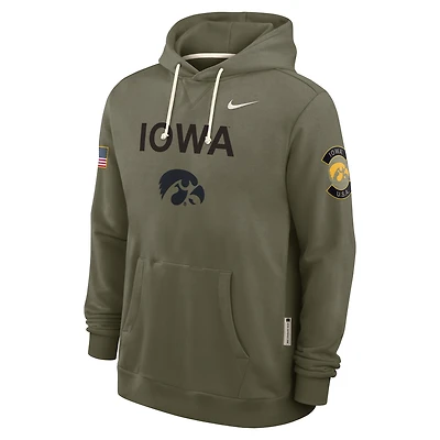 Iowa 2025 Military Appreciation Men's Nike Dri-FIT College Pullover Hoodie