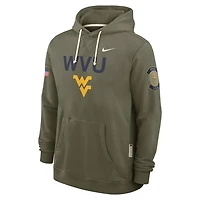 West Virginia 2025 Military Appreciation Men's Nike Dri-FIT College Pullover Hoodie