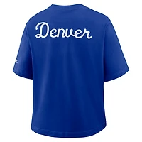 Denver Broncos Rewind Pocket Boxy Women's Nike NFL T-Shirt