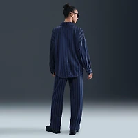 Nike Sportswear Women's Oversized Jacquard Striped Button-Down Shirt