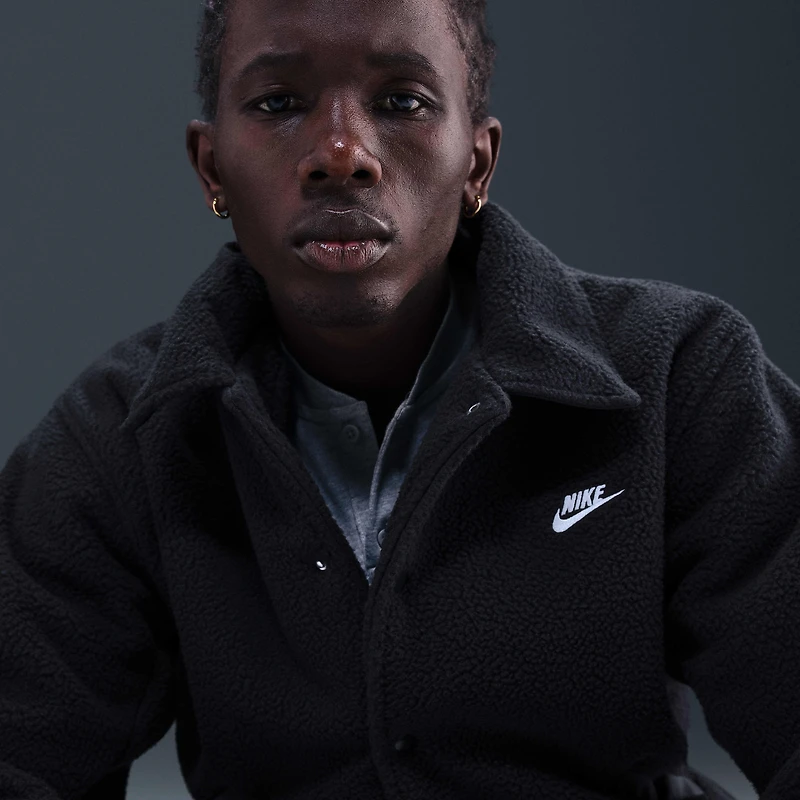 Nike Sportswear Club Men's High-Pile Fleece Coaches Jacket