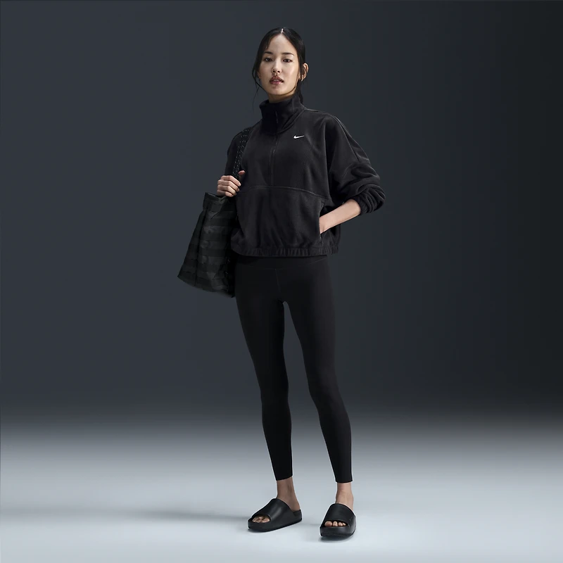 Nike One Women's Therma-FIT Oversized 1/2-Zip Fleece Top