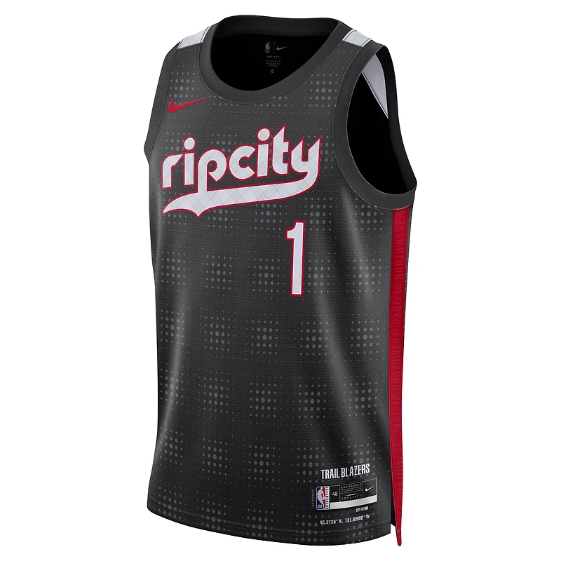 Scoot Henderson Portland Trail Blazers 2024/25 City Edition Men's Nike Dri-FIT NBA Swingman Jersey