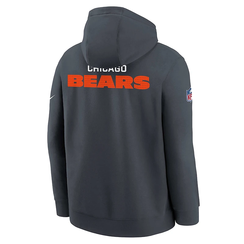 Chicago Bears Sideline Club Big Kids' Nike NFL Pullover Hoodie