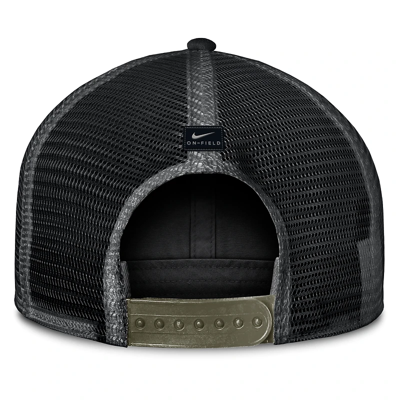 Georgia 2025 Military Appreciation Rise Men's Nike College Trucker Adjustable Hat