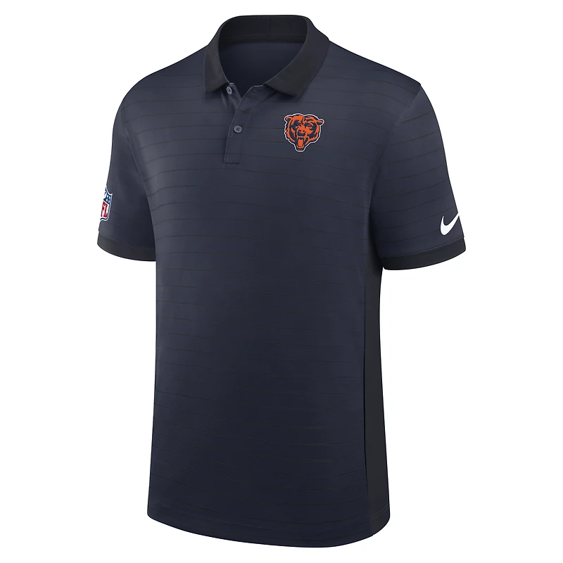 Chicago Bears Sideline Victory Stripe Men's Nike Dri-FIT NFL Polo