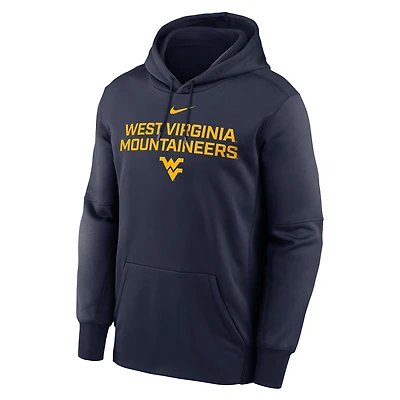West Virginia Team Stacked Men’s Nike Therma College Pullover Hoodie