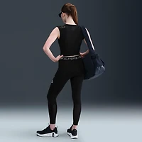Nike Pro Women's Mid-Rise 7/8 Mesh-Panel Graphic Leggings