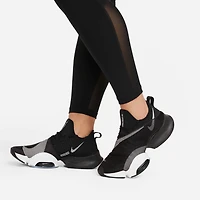 Nike Pro Women's Mid-Rise Mesh-Paneled Leggings