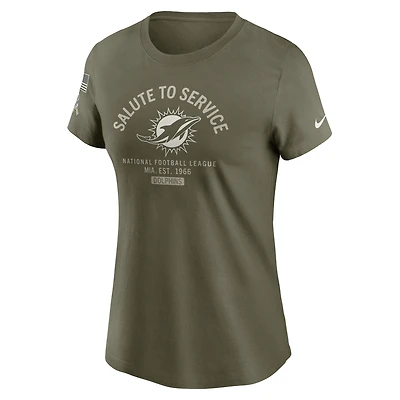 Miami Dolphins Salute to Service Sideline Women's Nike NFL T-Shirt