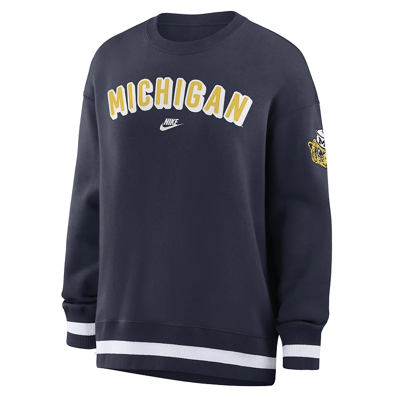 Michigan Legacy Phoenix Women's Nike College Oversized Pullover Crew