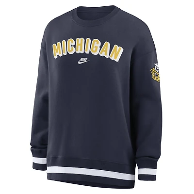Michigan Legacy Phoenix Women's Nike College Oversized Pullover Crew