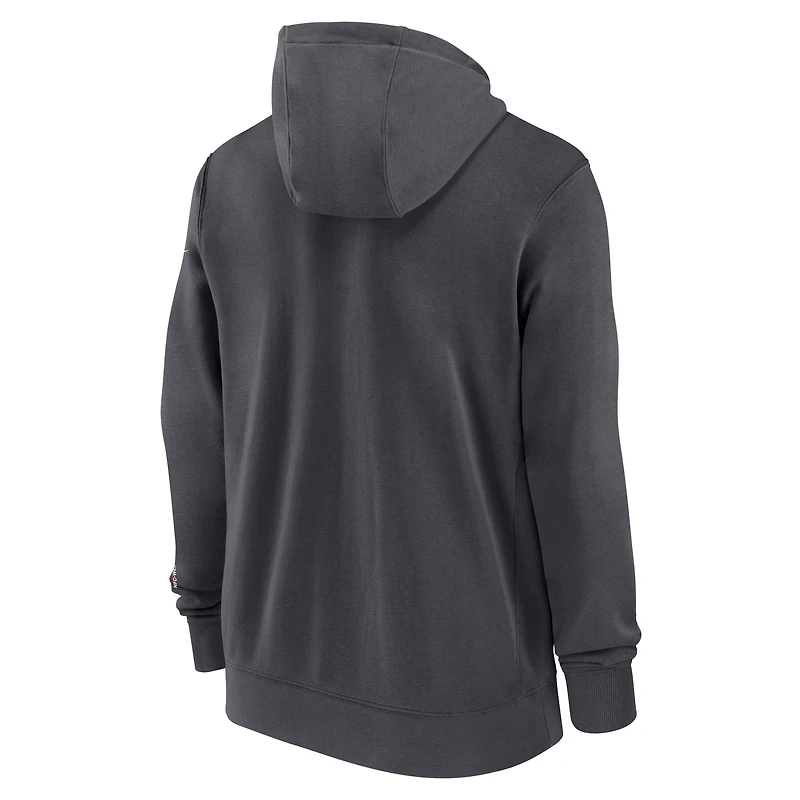 San Francisco 49ers Playbook Page Club Men's Nike NFL Full-Zip Hoodie