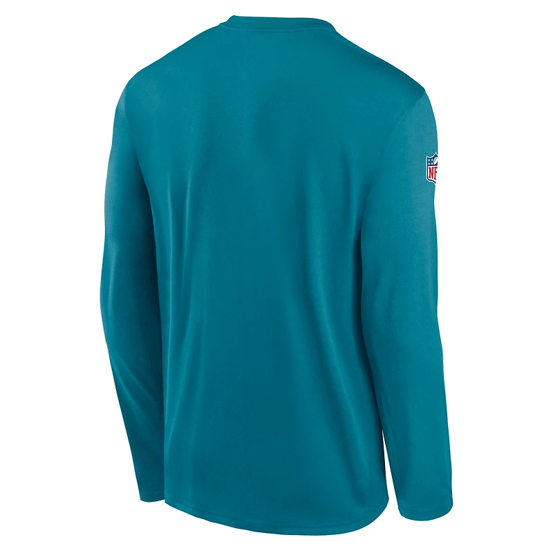 Jacksonville Jaguars Alt Legend Small Logo Men's Nike Dri-FIT NFL Long-Sleeve T-Shirt