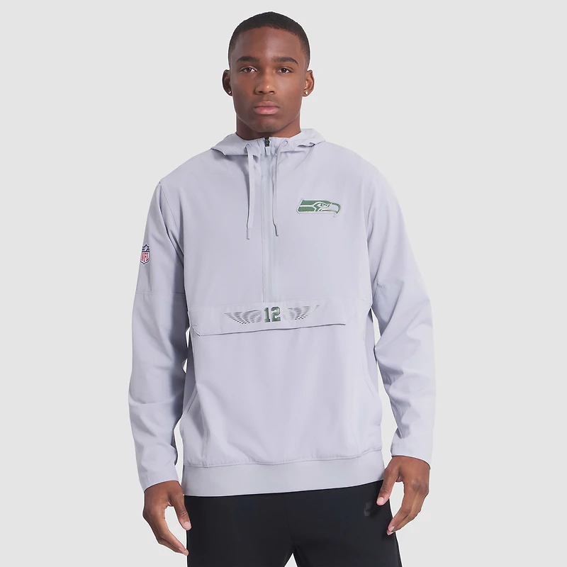 Seattle Seahawks Rivalries Collection Sideline Anorak Men's Nike NFL 1/2-Zip Hooded Jacket