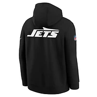 New York Jets Sideline Club Big Kids' Nike NFL Pullover Hoodie