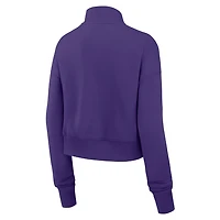 Minnesota Vikings Phoenix Women's Nike NFL Cropped 1/4-Zip Crew