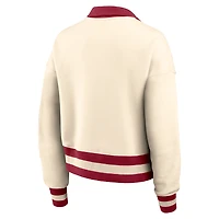 Alabama Legacy Women's Nike College Cropped 1/4-Zip Crew