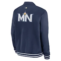 Minnesota Twins Authentic Collection City Connect Men's Nike MLB Full-Zip Bomber Jacket