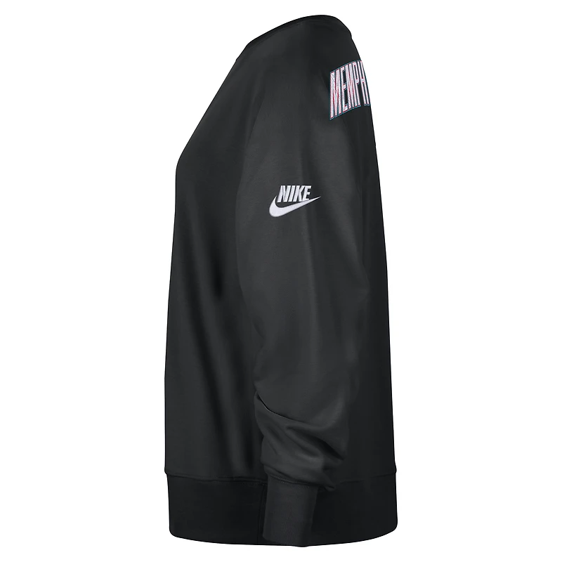Memphis Grizzlies Hardwood Classics Women's Nike NBA Phoenix Fleece Premium Crewneck Sweatshirt