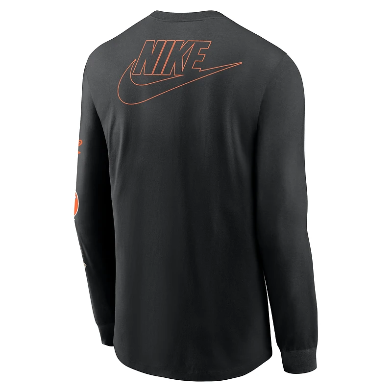 Baltimore Orioles Cooperstown Knockout Men's Nike MLB Long-Sleeve T-Shirt