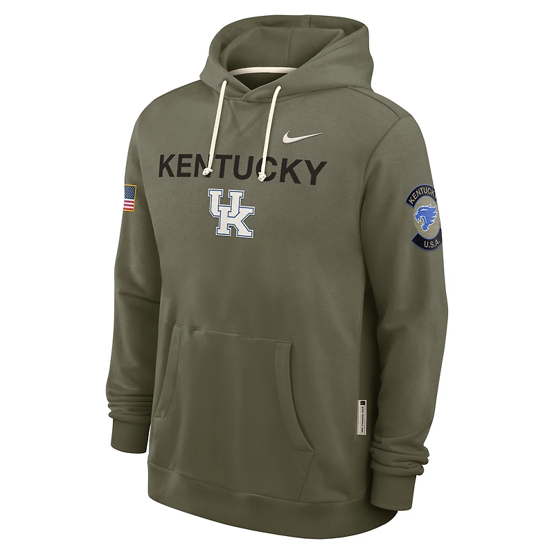 Kentucky 2025 Military Appreciation Men's Nike Dri-FIT College Pullover Hoodie