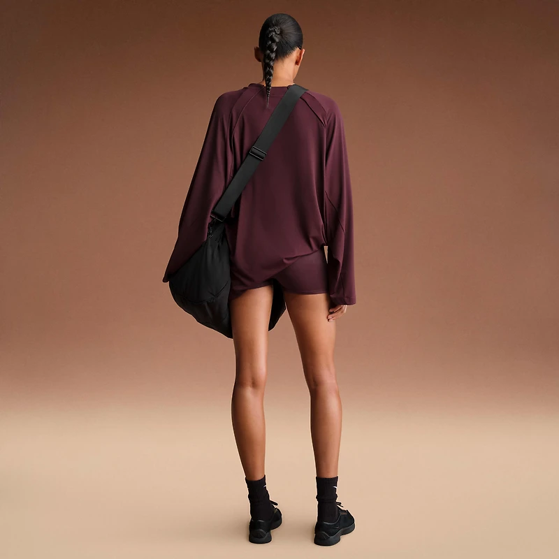 NikeSKIMS Airy Women's Oversized V-Neck Long-Sleeve Top