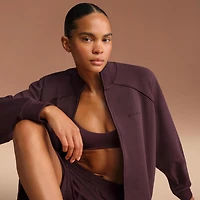 NikeSKIMS Matte Tricot Women's Oversized Full-Zip Track Jacket