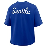 Seattle Seahawks Rewind Pocket Boxy Women's Nike NFL T-Shirt