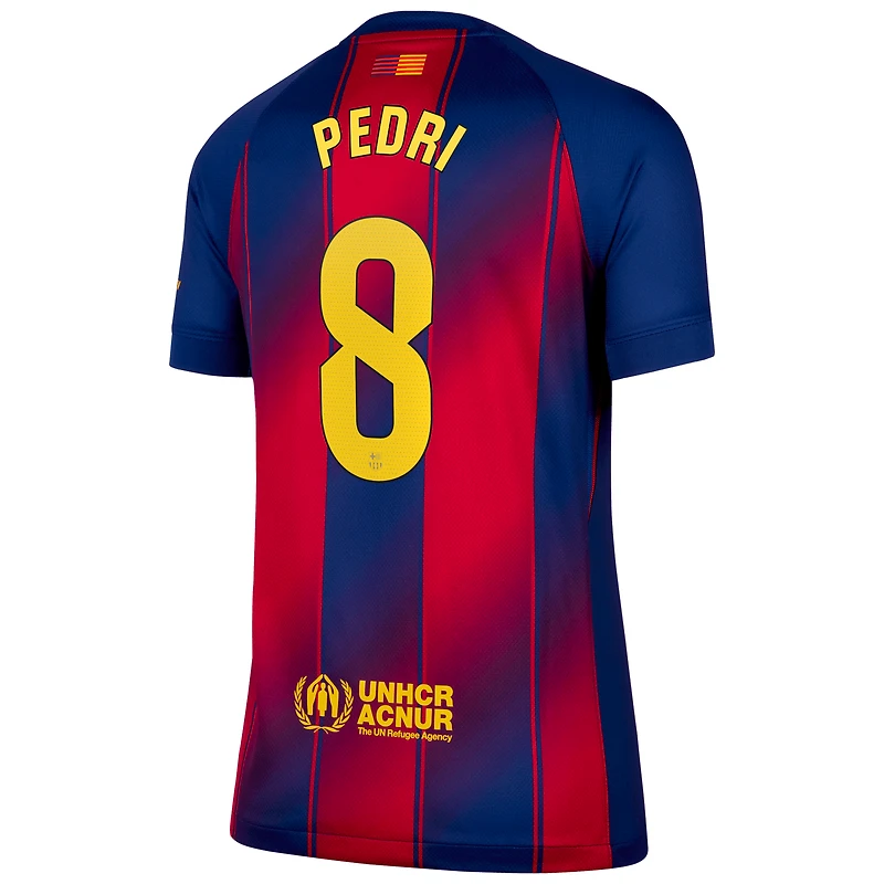 Pedri Barcelona 2025/26 Stadium Home Women's Nike Dri-FIT Soccer Jersey