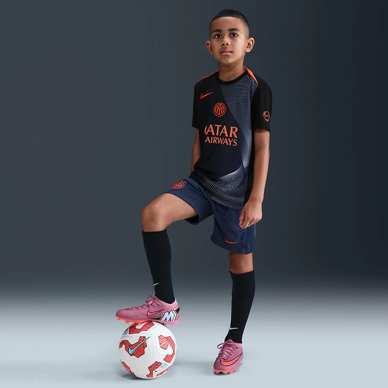 Inter Milan Academy Pro Third Big Kids' Nike Dri-FIT Total 90 Soccer Pre-Match Top