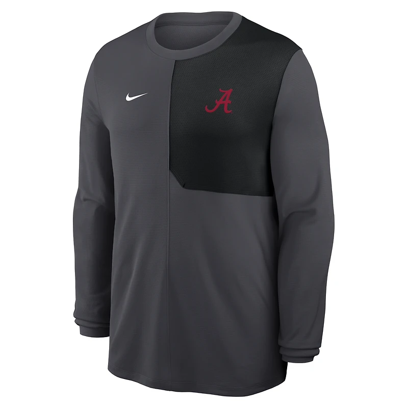 Alabama Sideline Coach Men's Nike Dri-FIT College Long-Sleeve Top