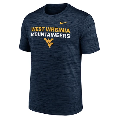 West Virginia Campus Center Stack Velocity Men's Nike Dri-FIT College T-Shirt