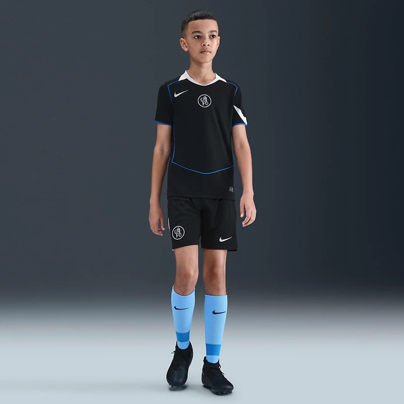 Chelsea FC 2025/26 Stadium Third Big Kids' Nike Dri-FIT Total 90 Soccer Replica Jersey