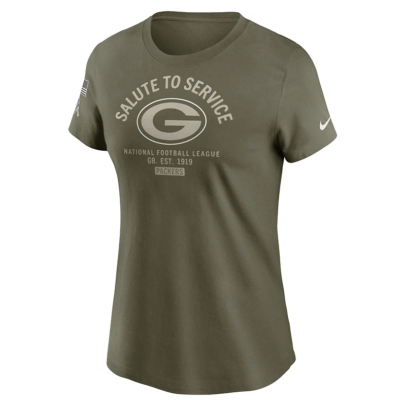 Green Bay Packers Salute to Service Sideline Women's Nike NFL T-Shirt