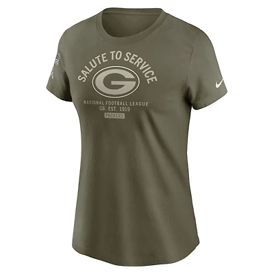 Green Bay Packers Salute to Service Sideline Women's Nike NFL T-Shirt