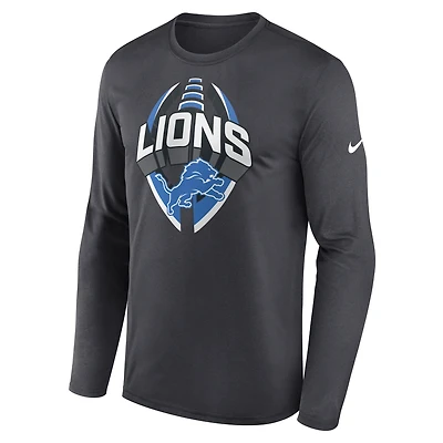 Detroit Lions Legend Icon Men's Nike Dri-FIT NFL Long-Sleeve T-Shirt