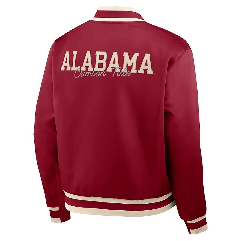 Alabama Legacy Men's Nike College Full-Snap Bomber Jacket