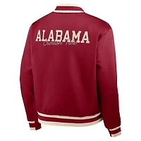 Alabama Legacy Men's Nike College Full-Snap Bomber Jacket