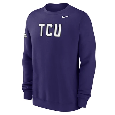 TCU Club Fleece Men's Nike College Crew-Neck Sweatshirt